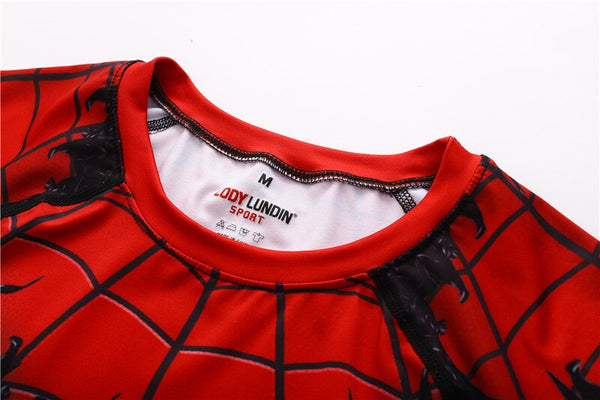 Spider Man Compression 'Venom Symbiote' Elite Short Sleeve Compression Rashguard