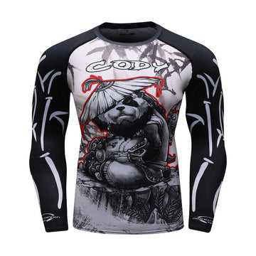'Samurai' Panda Compression Elite Long Sleeve Rashguard