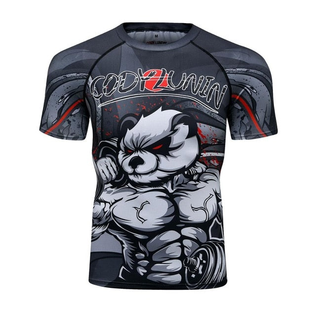 Panda Compression 'Flex On Em' Elite Short Sleeve Rashguard
