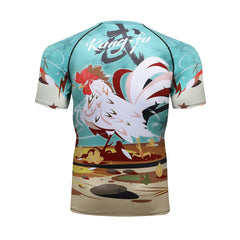 Rooster Compression 'Kung Fu' Elite Short Sleeve Rashguard
