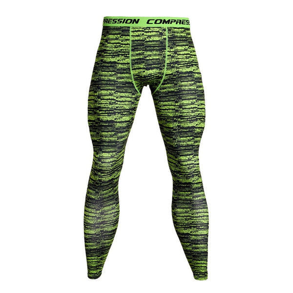 Men's Camouflage 'Digital Green' Compression Leggings Spats