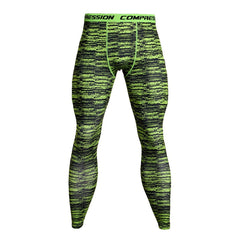 Men's Camouflage 'Digital Green' Compression Leggings Spats