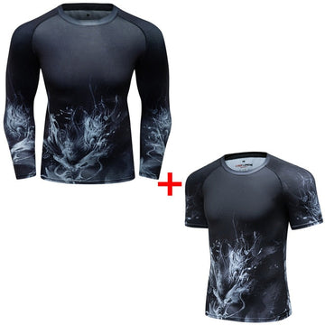 Dragon Compression Smoke Elite Rashguard Set Of 2