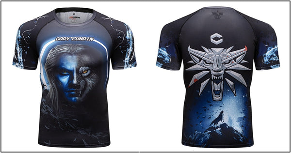 Wolf Compression 'Of Wolf and Man | Set of 2' Elite Rashguard