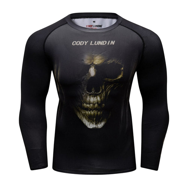 Skull Compression 'In the Shadows' Elite Long Sleeve Rashguard