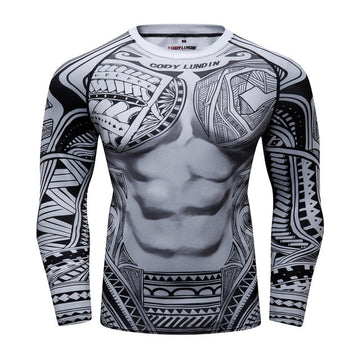 Elite Rashguard Pe'a Tribal Compression Long Sleeve