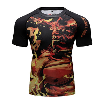 Hell Boy Warrior Compression Elite Short Sleeve Rashguard