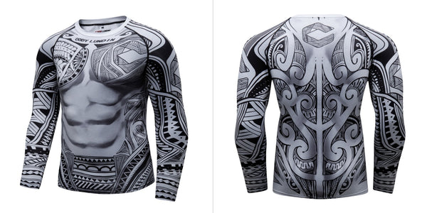 Tribal Compression 'Pe'a' Elite Long Sleeve Rashguard
