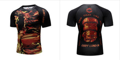Warrior Compression 'Hell Boy' Elite Short Sleeve Rashguard