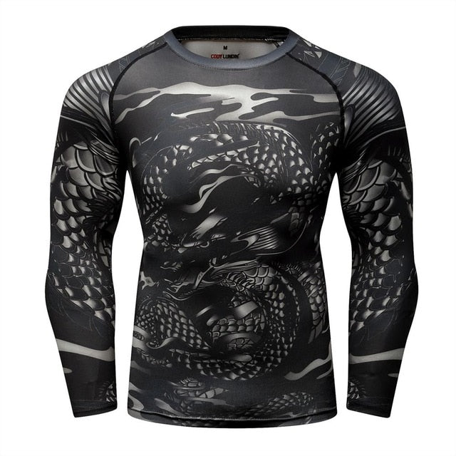 Dragon Compression 'Smoke' Elite Long Sleeve Rashguard