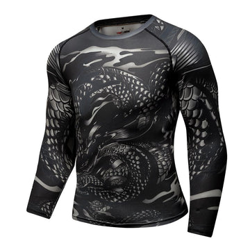 Smoke Dragon Compression Elite Long Sleeve Rashguard