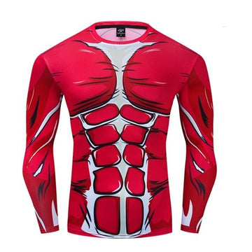 'Colossal Titan' Premium Long Sleeve Rashguard Attack On Titan Compression