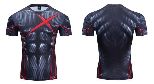 Robin Compression 'Teen Titans | Red X' Premium Short Sleeve Rashguard