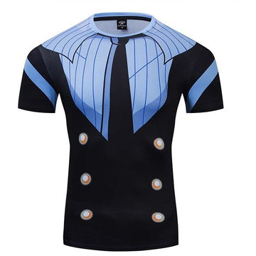 Sanji One Piece Compression Premium Short Sleeve Rashguard