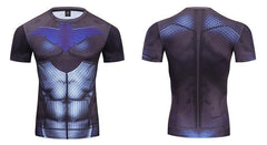 Nightwing Compression 'Young Justice | 2.0' Premium Short Sleeve Rashguard