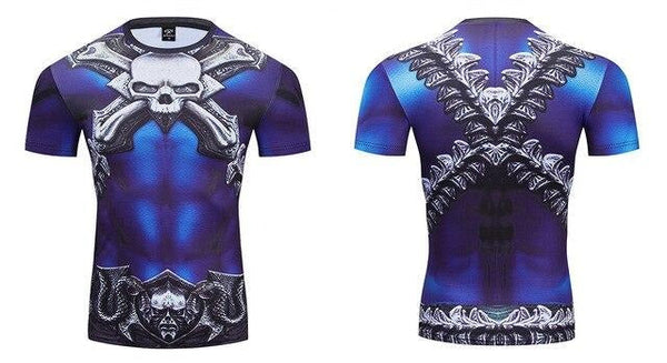 Masters of the Universe Compression 'Skeletor' Premium Short Sleeve Rashguard