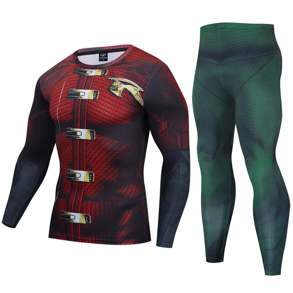 Robin Compression 'Tim Drake | Arkham Knight' Premium Long Sleeve Rashguard Set