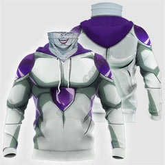 Dragon Ball Z 'Frieza' Pullover Hoodie with Pull-Up Neck
