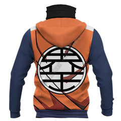 BJJ Rash Guard Dragon Ball Z 'Goku' Pullover Hoodie with Pull-Up Neck