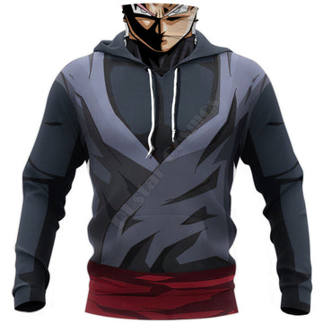 Dragon Ball Z 'Black' Pullover Hoodie with Pull-Up Neck
