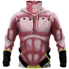 BJJ Rash Guard Dragon Ball Z 'Majin Buu' Pullover Hoodie with Pull-Up Neck