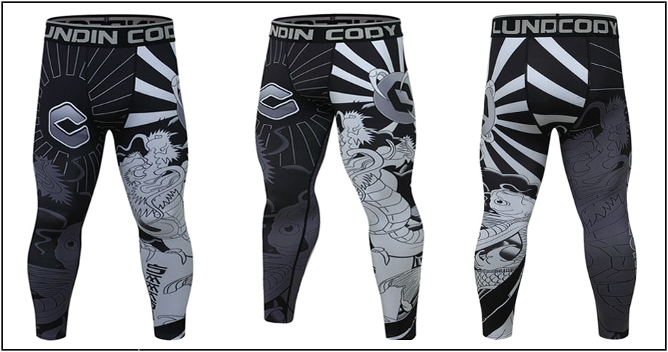 Samurai 'Coy Pond' Compression Leggings Spats