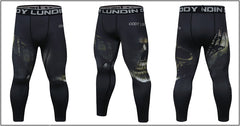 Skull 'In the Shadows' Compression Leggings Spats