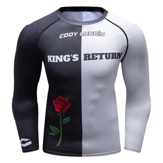 Warrior Compression 'Check Mate | King's Return' Elite Long Sleeve RashGuard
