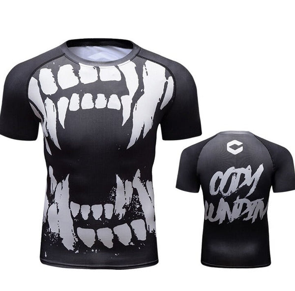 Warrior Compression 'All Bark | All Bite' Elite Short Sleeve RashGuard