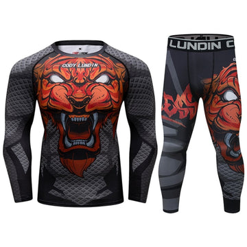 Elite Tiger 'My Jungle' Men's Warrior Series Compression Set
