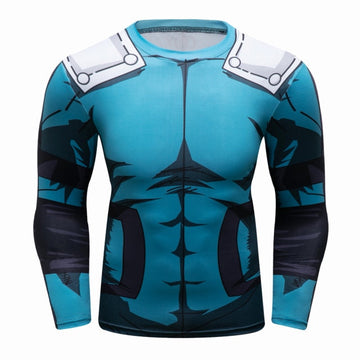 Deku BJJ Rash Guard My Hero Academia Elite Long Sleeve Rashguard Deku BJJ Rash Guard