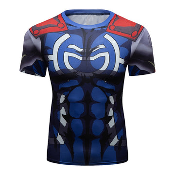 Deku Plus Ultra Elite Rash Guard BJJ My Hero Academia Short Sleeve Rashguard