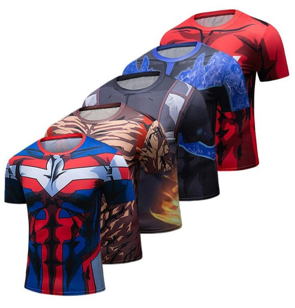 BJJ Rash Guard My Hero Academia 'Plus Ultra | Red' Elite Short Sleeve Rashguard