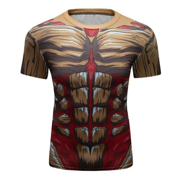 Armored Titan Attack on Titan Elite Short Sleeve Rashguard