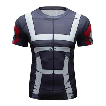 UA Uniform My Hero Academia Grey Elite Short Sleeve Rashguard
