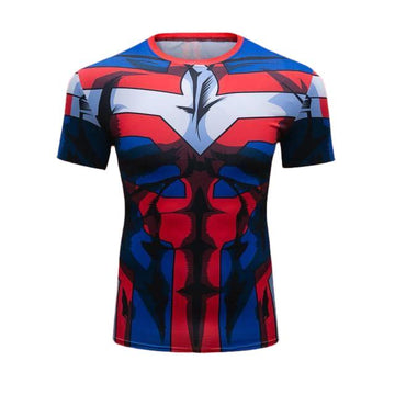 BJJ Rash Guard My Hero Academia All Might Classic Elite Short Sleeve Rashguard