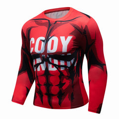BJJ Rash Guard My Hero Academia 'Plus Ultra | Red' Elite Long Sleeve Rashguard