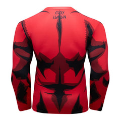 BJJ Rash Guard My Hero Academia 'Plus Ultra | Red' Elite Long Sleeve Rashguard