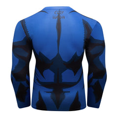 BJJ Rash Guard My Hero Academia 'Plus Ultra | Blue' Elite Long Sleeve Rashguard