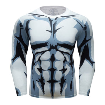 Plus Ultra White My Hero Academia Elite Long Sleeve Rashguard