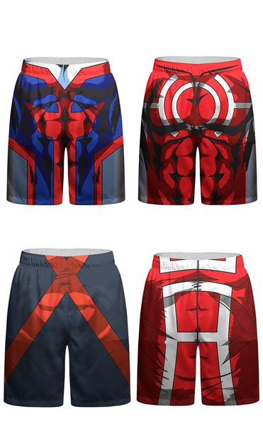 BJJ Rash Guard My Hero Academia 'UA Uniform | Red' Shorts