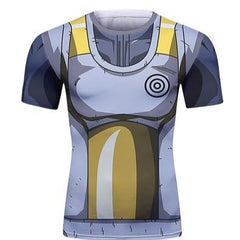 BJJ Rash Guard Dragon Ball Z 'Vegeta Resurrection F' Short Sleeve Elite Rashguard