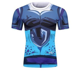 BJJ Rash Guard Dragon Ball Z 'Cell Jr' Short Sleeve Elite Rashguard