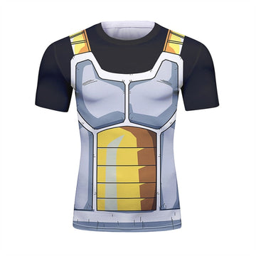 Dragon Ball Z Onyx Vegeta Short Sleeve Elite Rashguard