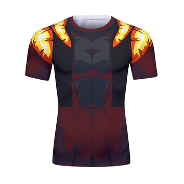 Short Sleeve Elite Rashguard Dragon Ball Z Super Saiyan 4 Onyx Gogeta Short Sleeve Elite Rashguard