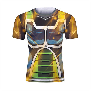 Super Saiyan Onyx Bardock Dragon Ball Z Short Sleeve Elite Rashguard