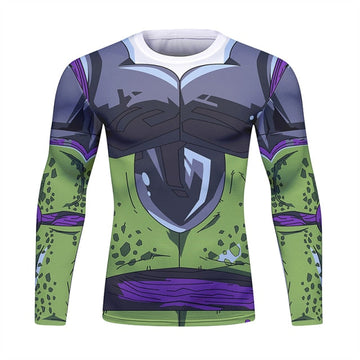 Dragon Ball Z Long Sleeve Elite Rashguard Perfect Cell