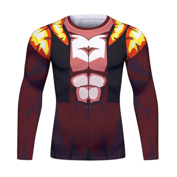 Super Saiyan 4 Gogeta Dragon Ball Z Long Sleeve Elite Rashguard
