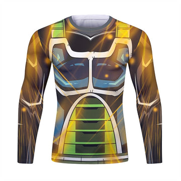 Dragon Ball Z Long Sleeve Elite Rashguard 'Super Saiyan Onyx Bardock'