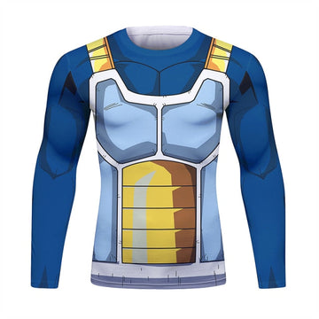 Dragon Ball Z Vegeta 2018 Long Sleeve Elite Rashguard